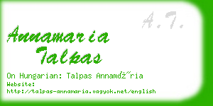 annamaria talpas business card